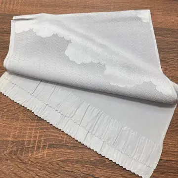 그레이 구름 무늬 오비 장식 천 실크