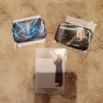Aqua Timez 20주년 기념 핀 배지 3개 세트