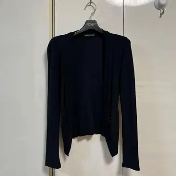 FOXEY 블랙/긴팔 가디건 38 사이즈