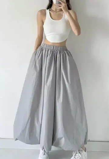 great & tiny 스트레치 허리 속건성 하프 스커트 6420엔