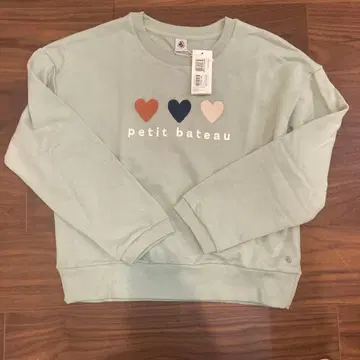 petit bateau 하트 프린트 맨투맨 그린 계열