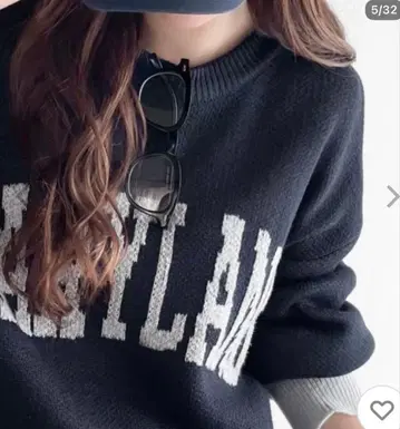 니트 스웨터 [ JaVa 자바 콜라보 2wayMIX 얀 바이컬러 로고