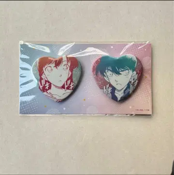 명탐정 코난 공식 앱 캔뱃지 페어 시리즈 쿠도 신이치 & 모리 란 신란