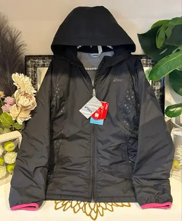 [ 새상품, 미사용 ] asics 워머 자켓 블랙 여성용 S 사이즈