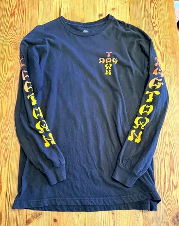 [ L ] 도그타운 dogtown 블랙 긴팔 티셔츠 100% 코튼