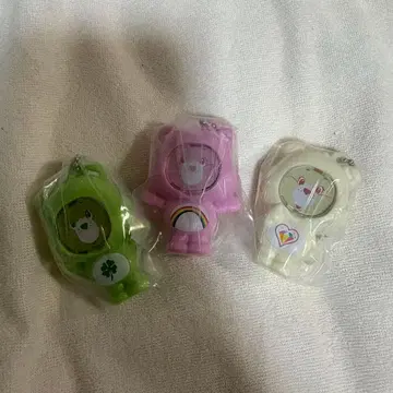 케어베어 사진 프레임 마스코트 핑크 화이트 그린 3개 세트