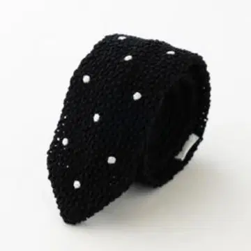 FABRIC TOKYO 실크 타이 실크 니트 도트 타이