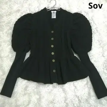 새상품급 Sov(소브) 볼륨 슬리브 케이블 니트