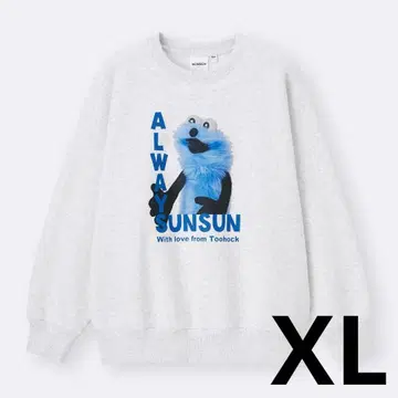 [ 미사용 새상품 ] 헤비웨이트 맨투맨 풀오버 퍼펫 순순 GU XL