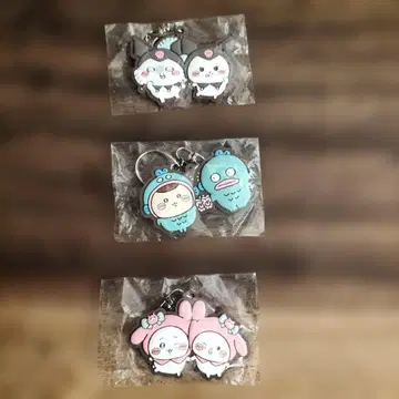 치이카와 & 산리오 콜라보 캐릭터 키링 세트 (3종)