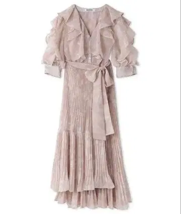 snidel 프릴 프린트 원피스