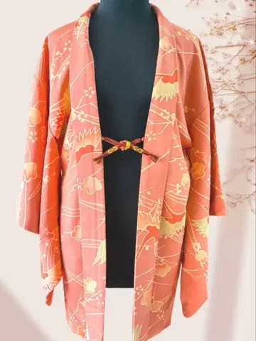 빈티지 하오리 새상품급 기모노용 겉옷 학매