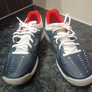 프린스 테니스화 네이비/화이트/레드