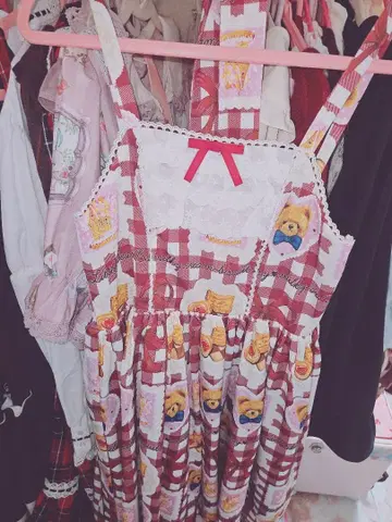 axes femme kawaii 곰돌이 원피스