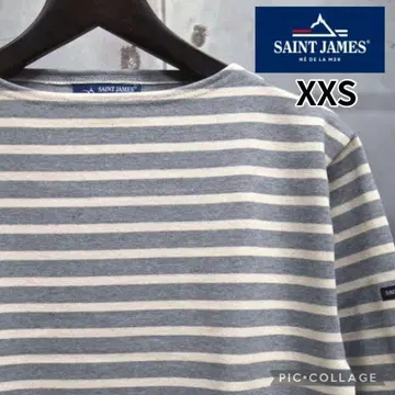 세인트 제임스 웨쌍 보더 티셔츠 XXS 그레이 새상품급