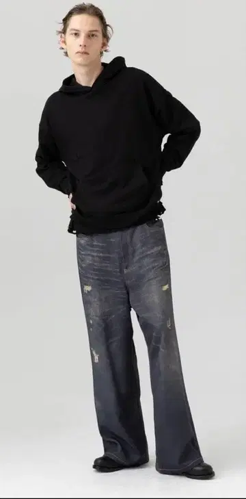 MB 하이엔드 빈티지 맨투맨 후드티 블랙 S 사이즈