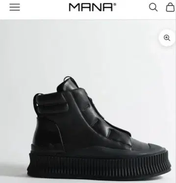 새상품급 MANA 마나 블록 하이컷 스니커즈 37