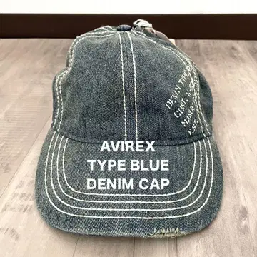 [ AVIREX TYPE BLUE ] 아비렉스 타입 블루 데님 캡