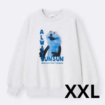 [미사용 새상품] 헤비웨이트 맨투맨 풀오버 퍼펫 스GU XXL