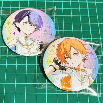 프로세카 감사제 시노노메 아키토 아오야기 토우야 캔뱃지 2개 세트