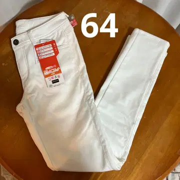 택 포함 새상품 시마무라 크로시 프리미엄 스키니 팬츠 64 흰색 화이트