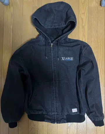 XLARGE 엑스라지 남성용 후디드 데님 워크 자켓