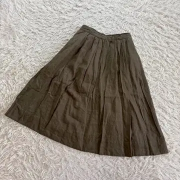 le.coeurblanc 린넨 100% 플레어 스커트