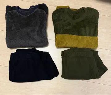 uniqlo 퍼리 플리스 세트 x 2 묶음 판매