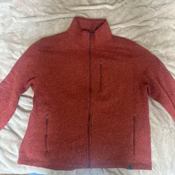 L.L.Bean 플리스 풀 집업 오렌지 컬러