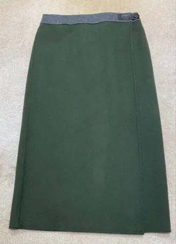 모라비토 블랑 타이트 스커트 (랩 스커트) 다크 그린