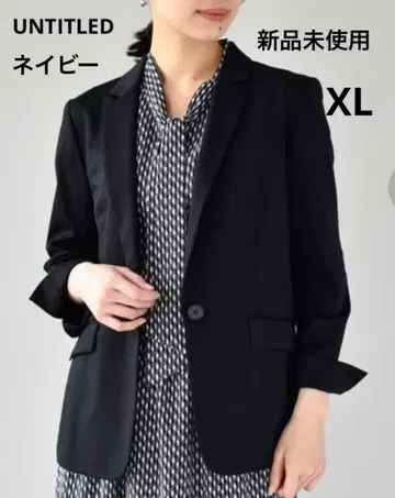 미사용 새상품 택 포함 UNTITLED 언타이틀 네이비 테일러드 자켓