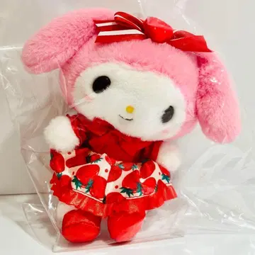 마이멜로디 마스코트 홀더 딸기 신문 50주년 시리즈 산리오