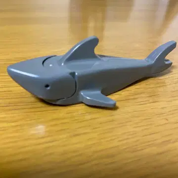 [ LEGO 정품 (레어템, 중고) ] 상어 모양 블록 부품 그레이