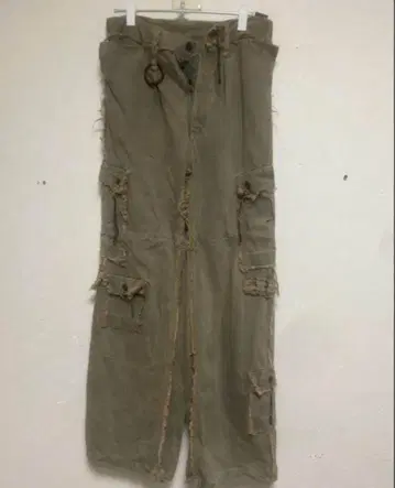 카고 팬츠 올리브 그린 멀티 포켓