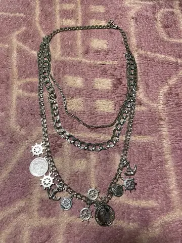 ICB 해양 모티브 체인 목걸이