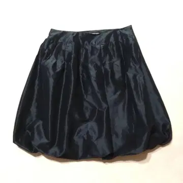 FRANCO FERRARO 블랙 실크 벌룬 스커트