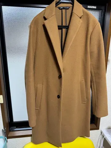 ZARA 카멜 2버튼 체스터 코트