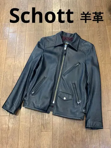 Schott 샷 양가죽 가죽 자켓
