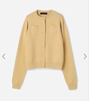 CABaN 코튼 캐시미어 크루넥 가디건 베이지 S