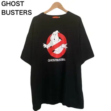 고스트버스터즈 애니메이션 캐릭터 프린트 반팔 티셔츠 블랙 L
