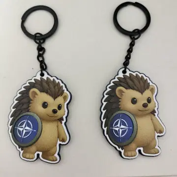 [ 레어 ] 고슴도치 NATO 아크릴 키링