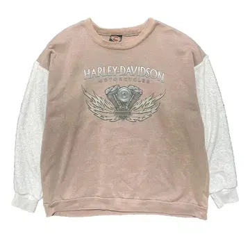 구제 의류 USA 90S 할리데이비슨 빈티지 맨투맨 소매 절개