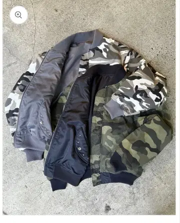 BELVET 완판템 Camo Reversible MA-1 Jacket