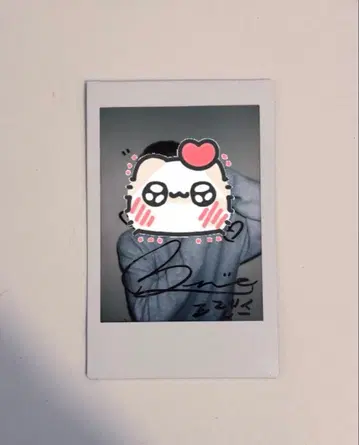 nssign 로렌스 친필 사인 폴라로이드