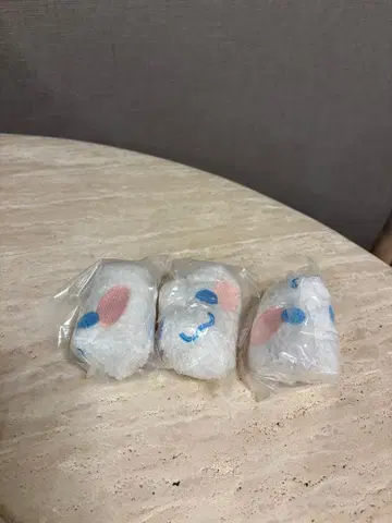 산리오 캐릭터즈 봉제 인형 파우치 시나모롤 3개 세트