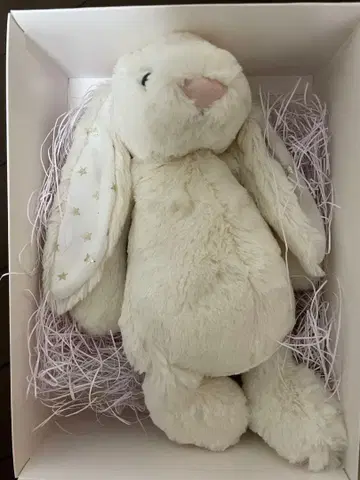 제리캣 토끼형 봉제 인형 화이트