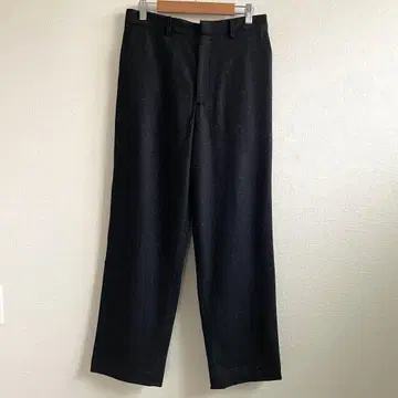 BEAUTY&YOUTH 울 블렌드 네프 스트레이트 팬츠 블랙