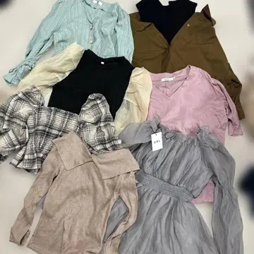 새상품급 여성용 상의 세트 6점 묶음 판매