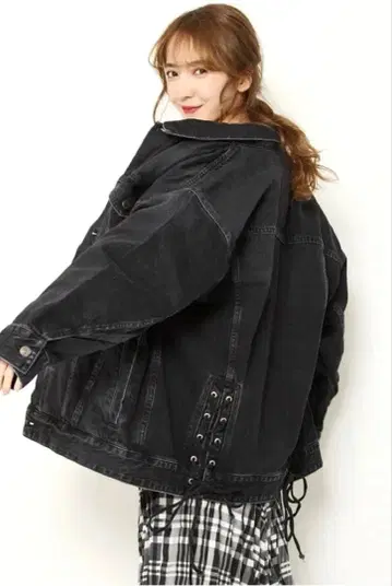 SNIDEL 오버 사이즈 데님 자켓