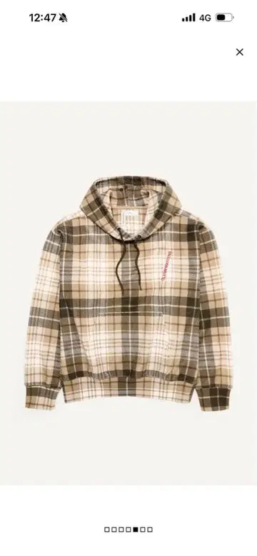 글렌 마틴스 H&M 콜라보 체크 무늬 후드티 글렌 마틴스